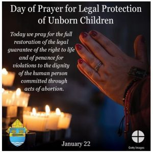 Day of Prayer for Legal Protection of Unborn Children – St. Mark the